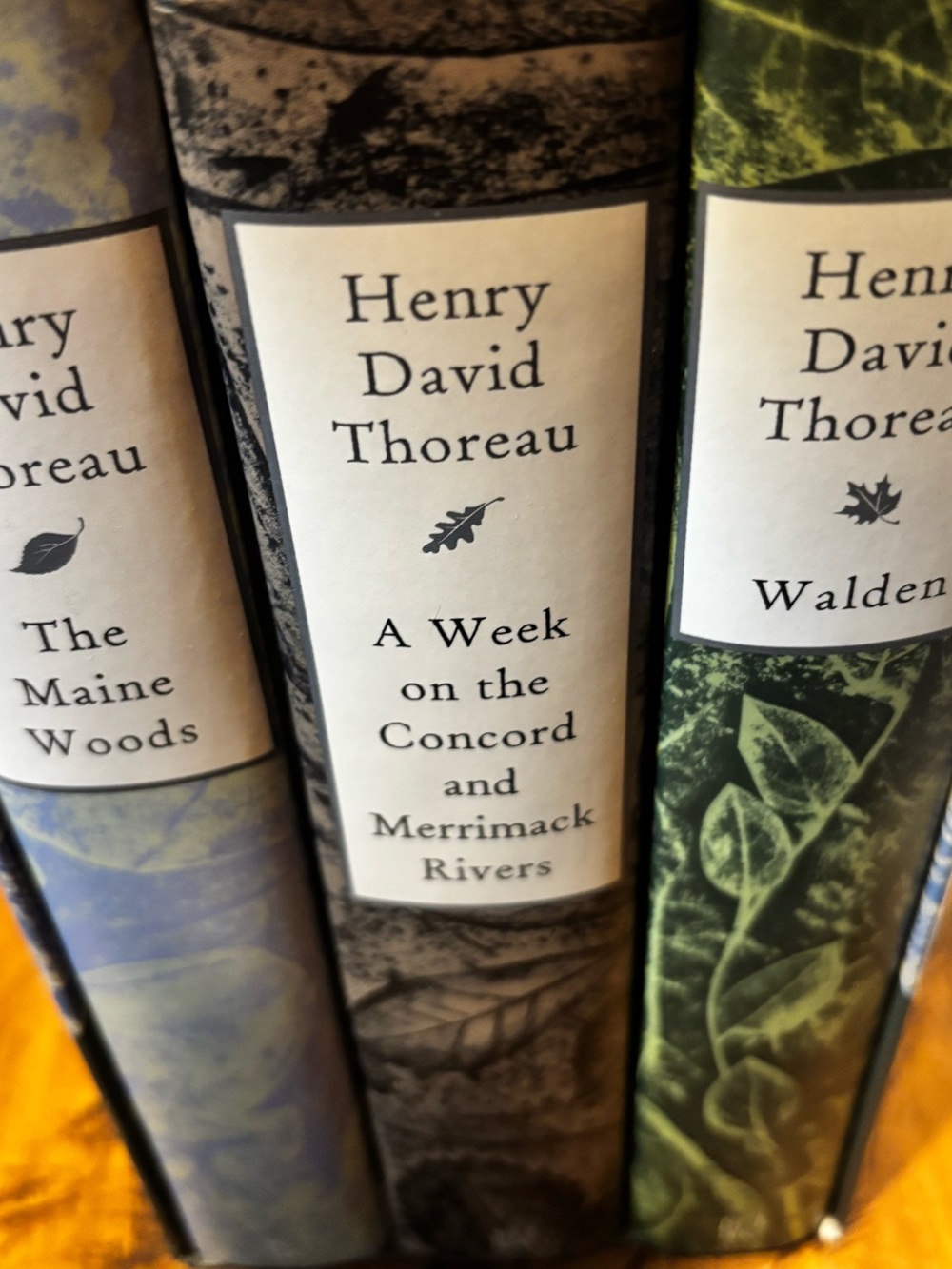 Set of (3) Classic Book Volumes by Henry David Thoreau